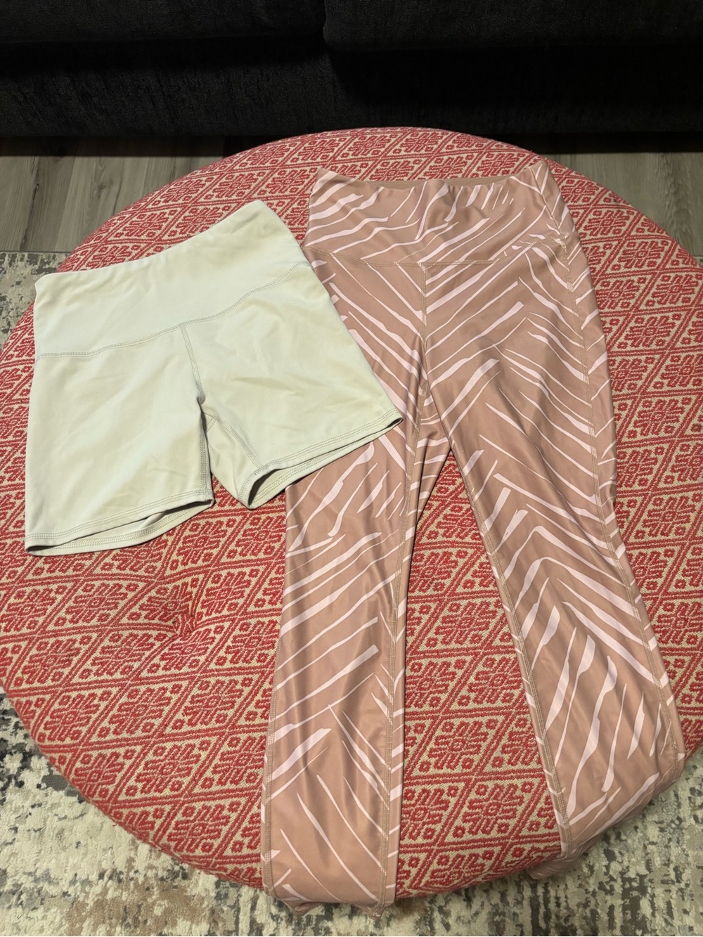 Reebok Light Beige/Off-White Athletic Bottoms and H&M design